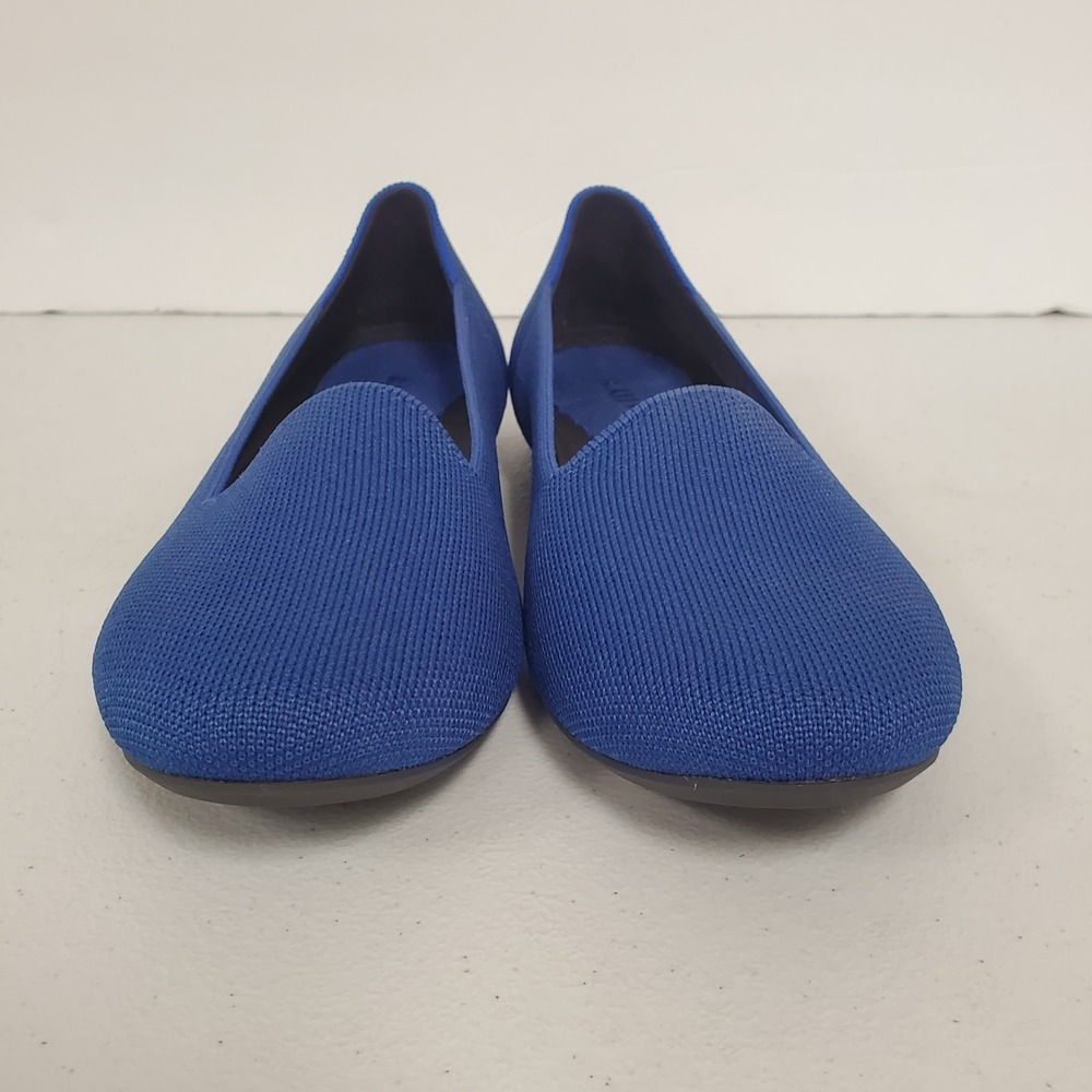 Rothy Womens Almond Toe Loafer Knit Flats Size 8.5 Blue Fisherman Nautical Work - Picture 3 of 13